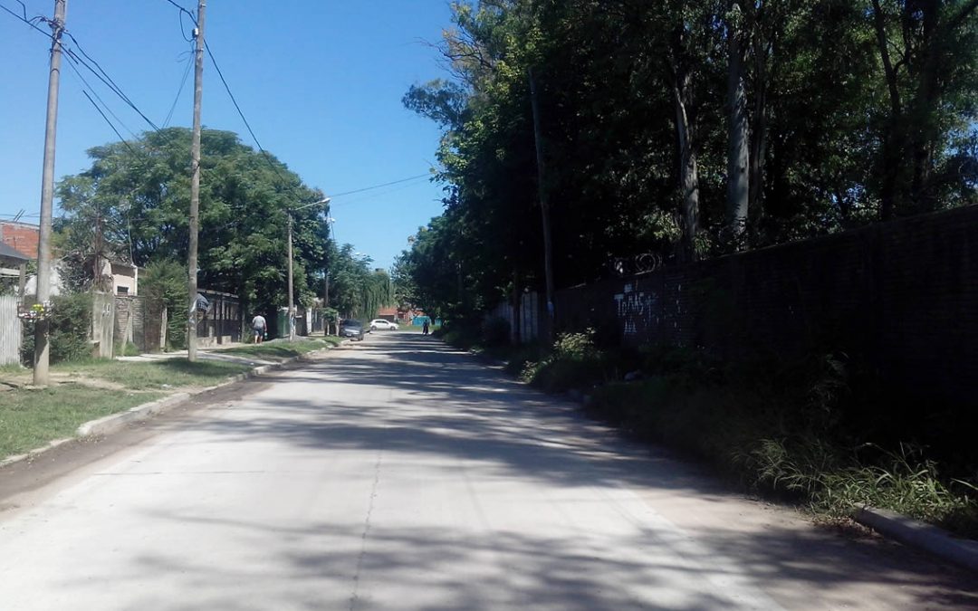 Pavimentación calle Ecuador, Moreno